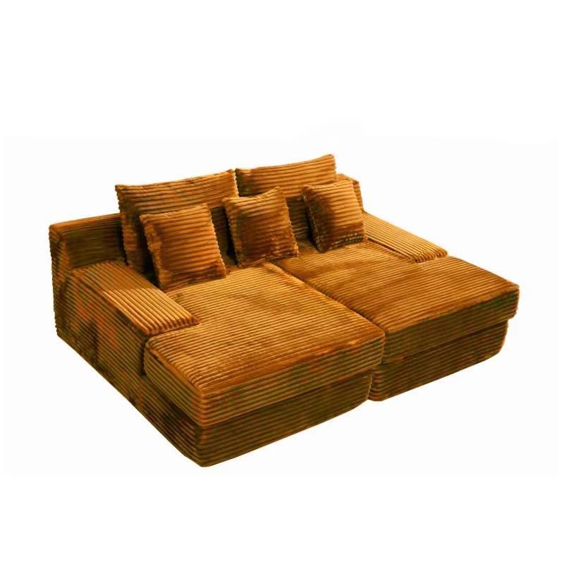 Jerry's rust two-seater with chaise sofa bed